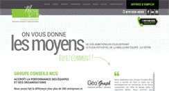 Desktop Screenshot of groupeconseilsmcg.com